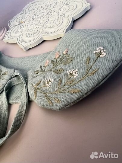 Воротник накладной с вышивкой