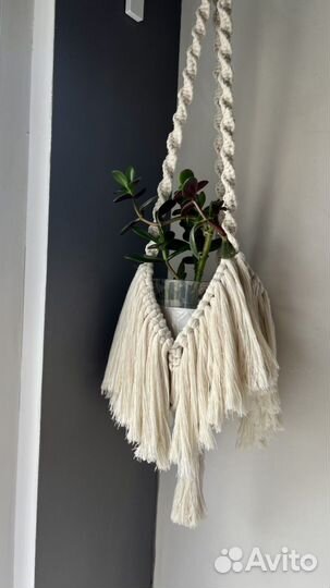 Подвес для цветов макраме