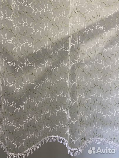 Тюль короткий на кухню, на балкон, на лоджию