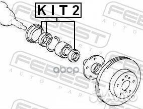 KIT2 сальник ступичный р-кт (52x68x7.5x12/56x7