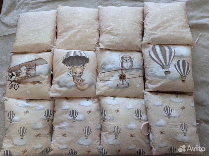 Комплект в детскую кроватку бортики Lappetti