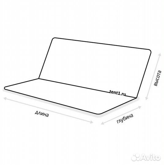 Сиденье для качелей 135х41х70 см серый