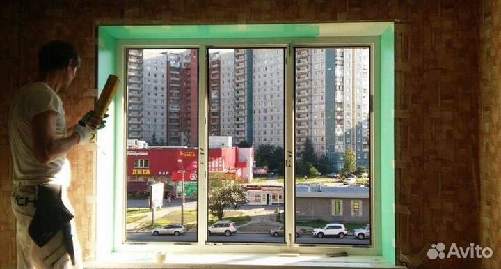 Остекление окон и балконов пвх