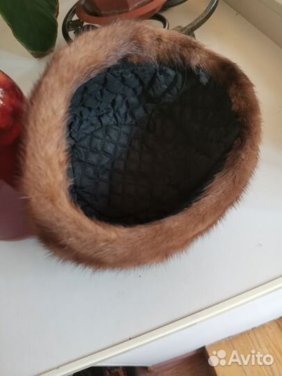 Шапка норковая женская бу
