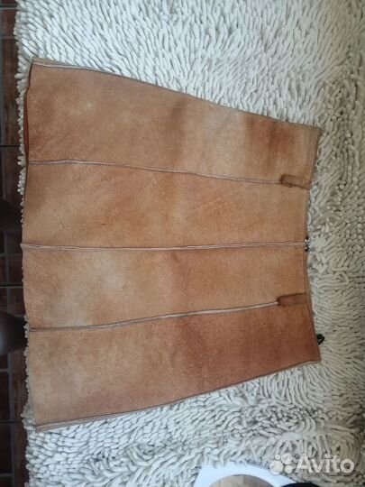 Кожаная юбка натуральная 40-42 размер