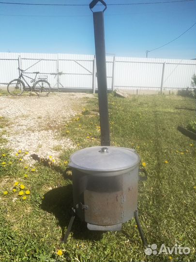 Печь с казаном