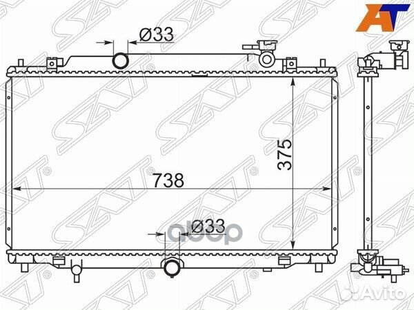 Радиатор Mazda 3 13-19 / 6 12- / Axela 13-19