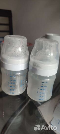 Бутылочка avent 125 мл и Dr Brown's антиколик