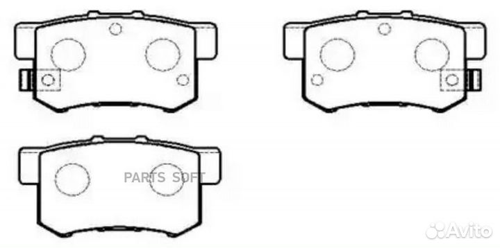 HSB HP5062 Колодки тормозные дисковые
