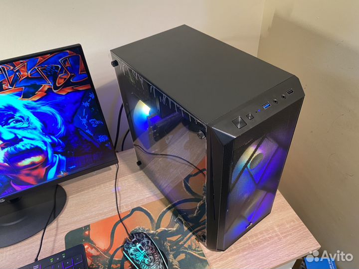 Красивый Игровой пк с монитором 24/CS107