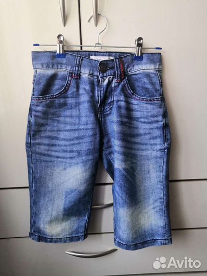 Джинсовые шорты рост 128