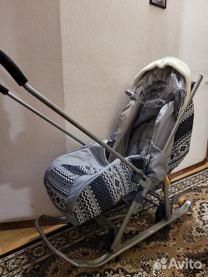 Санки коляска зимние