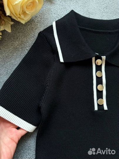 Поло Old Money элегантная футболка premium