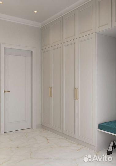 Шкаф в прихожую под ключ