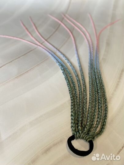 Афрорезинка, косички на резинке