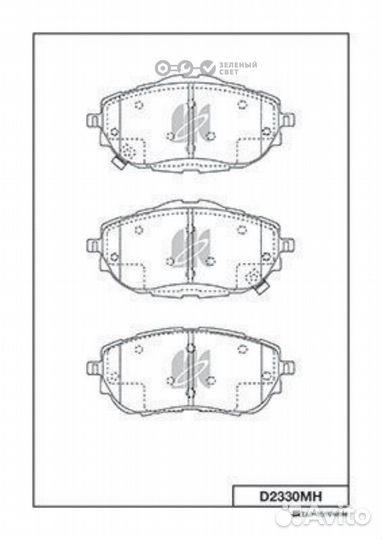 Kashiyama D2330MH Колодки тормозные передние toyot