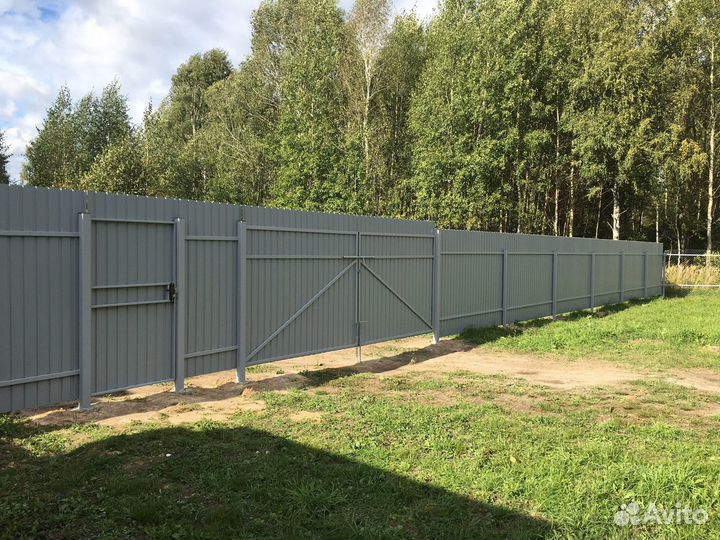 Заборы из профнастила