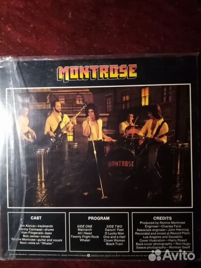 Виниловая пластинка Montrose, LP 1975 г