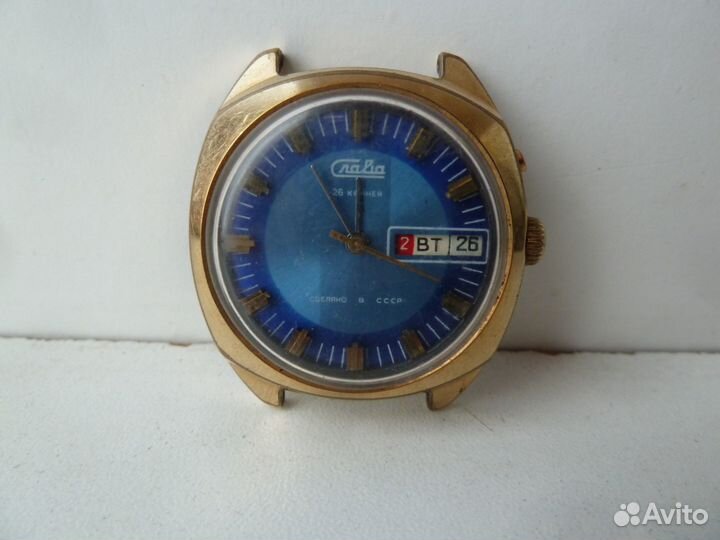 Часы Слава позолоченные СССР