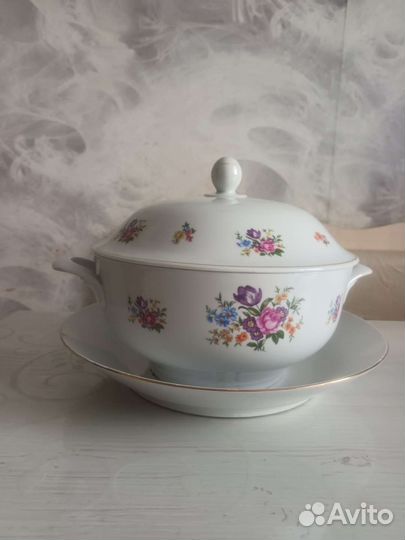 Супница Porcelain freberger gdr