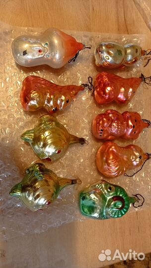 Елочные игрушки СССР (животные)