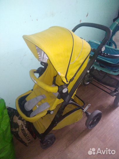 Коляска adamex 3 в 1 бу, летняя коляска горчиягая