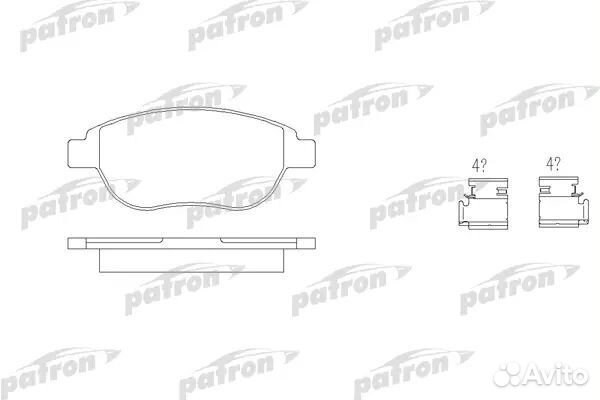 Patron PBP1476 Колодки тормозные дисковые перед CI