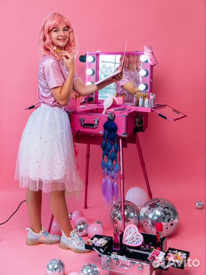 Салон красоты на детский праздник, косы канеколон