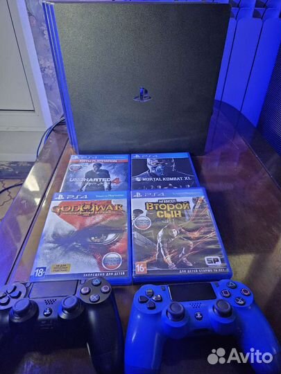 Sony playstation 4 PS4 pro 1tb с играми