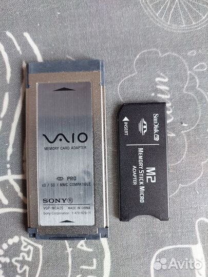 Адаптеры для карты памяти SD-Sony M2, Sony Vaio