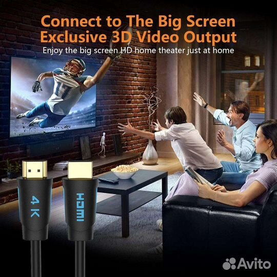 Кабель hdmi 10 метров 4K hdmi 4K60Hz