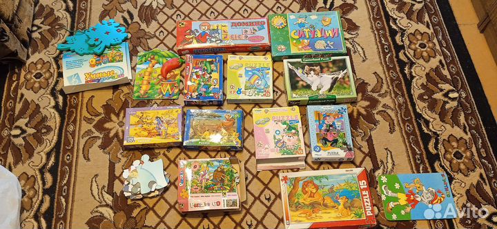 Пазлы для детей пакетом