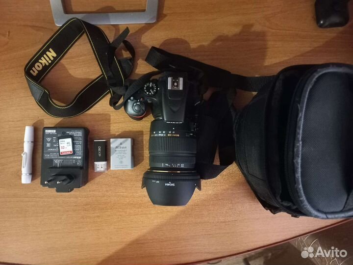 Фотоаппарат nikon d3500 + sigma 17 50