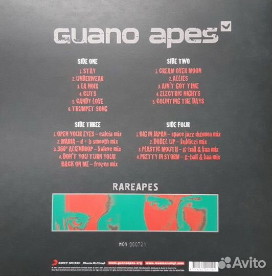 Виниловая пластинка Guano Apes - Rareapes (2LP)