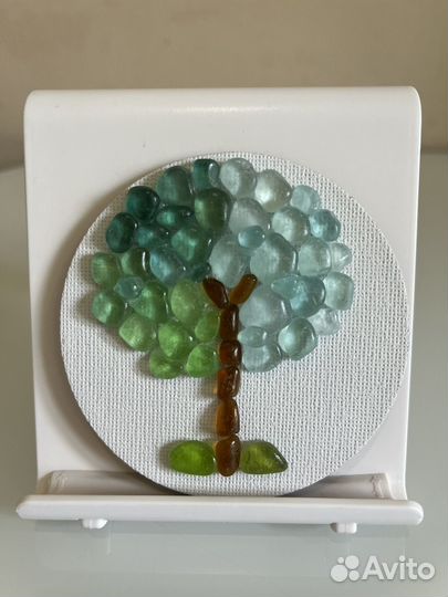 Картины из морской керамики и стекла