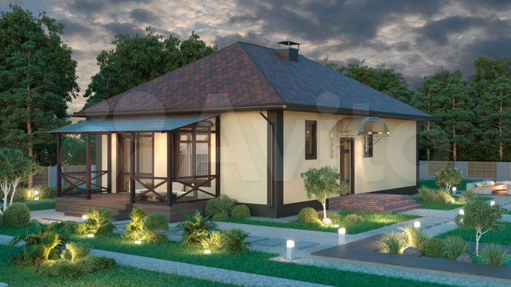 Дом 87,3 м² на участке 10 сот.