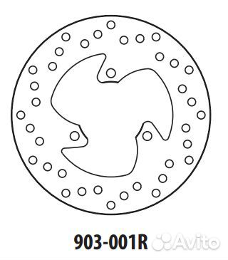Goldfren Диск тормозной задний 903-001R
