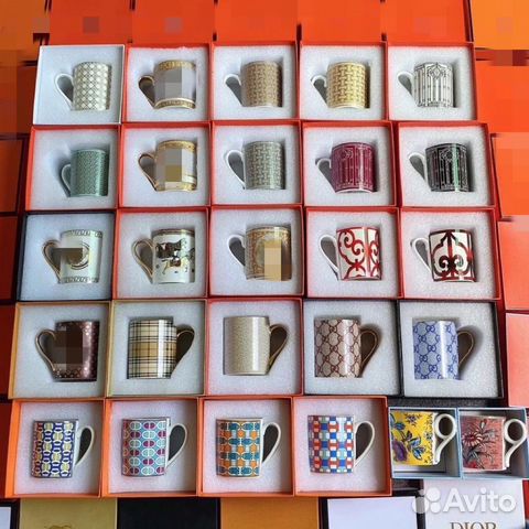 Кружки стакан hermes в коробке