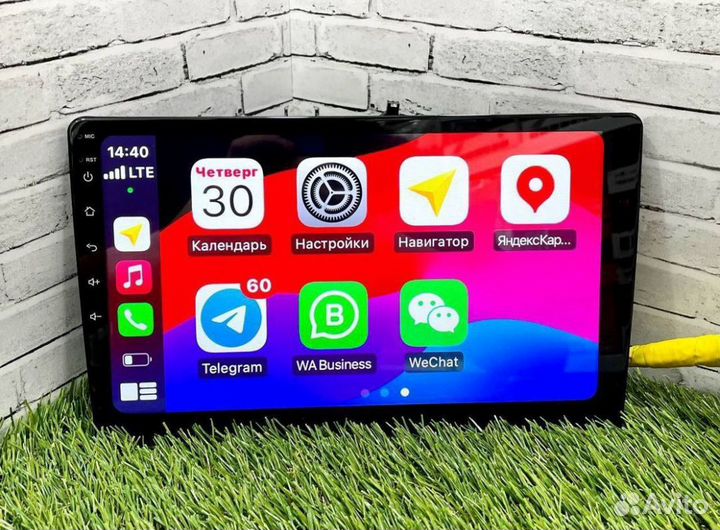 Магнитола 2 din 4 ядра android 9 дюймов carplay