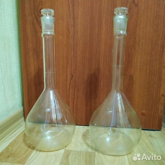 Колбы лабораторные стеклянные 1000 мл (2шт)