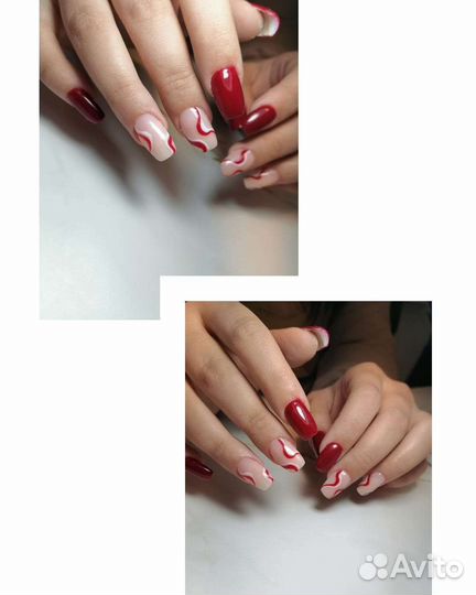 Наращивание ногтей, гель лак