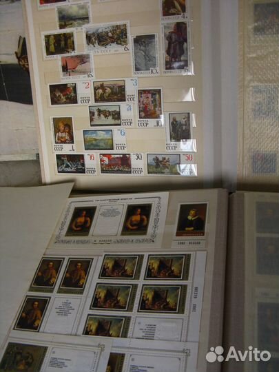 Коллекция марок с большими альбомами цаф 14 л