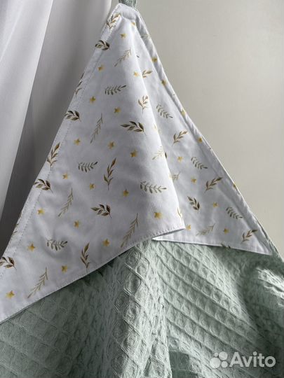 Вафельные полотенца с капюшоном 100*100 см