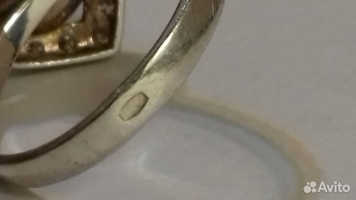 Винтаж. кольцо. серебро.925 голова