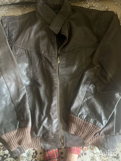 Кожаная куртка ретро СССР