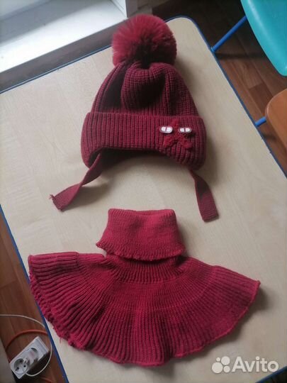 Комплект шапка, шарф