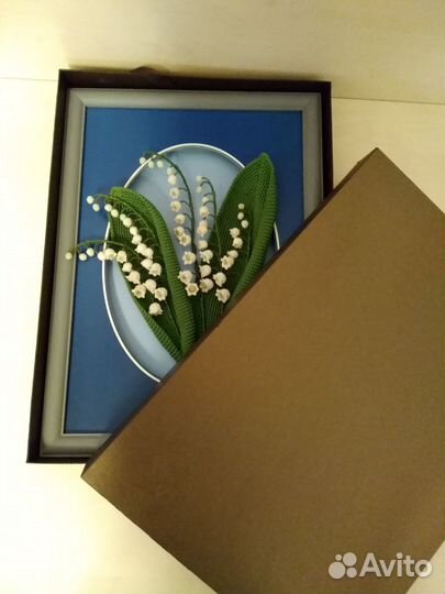 Вязаная объёмная картина