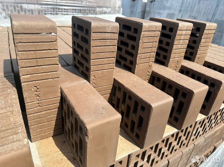 Лицевой кирпич пустотелый. Доставка и самовывоз