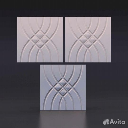 Гипсовая 3D панель 