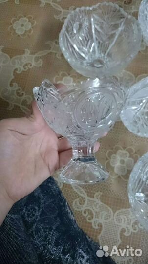 Хрустальные Салатники, новые, качество